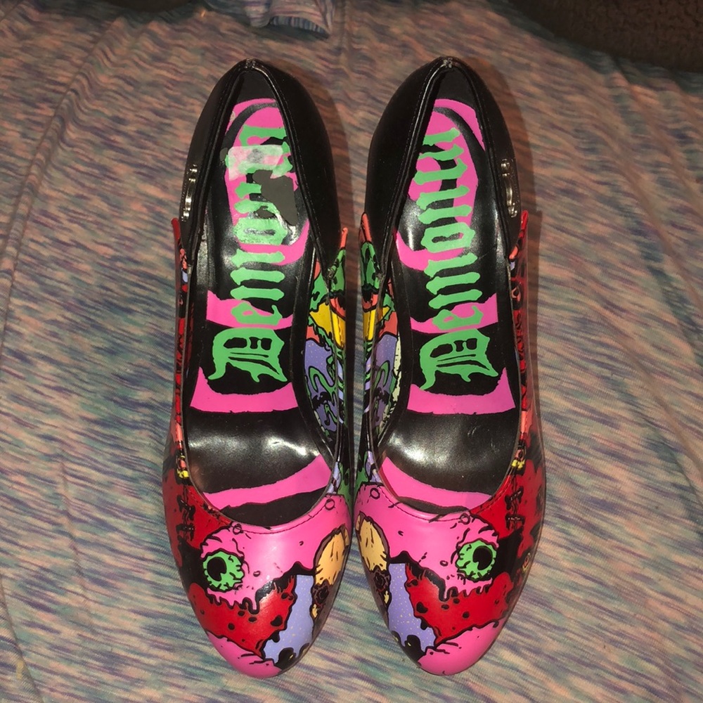 Demonia zombie heels